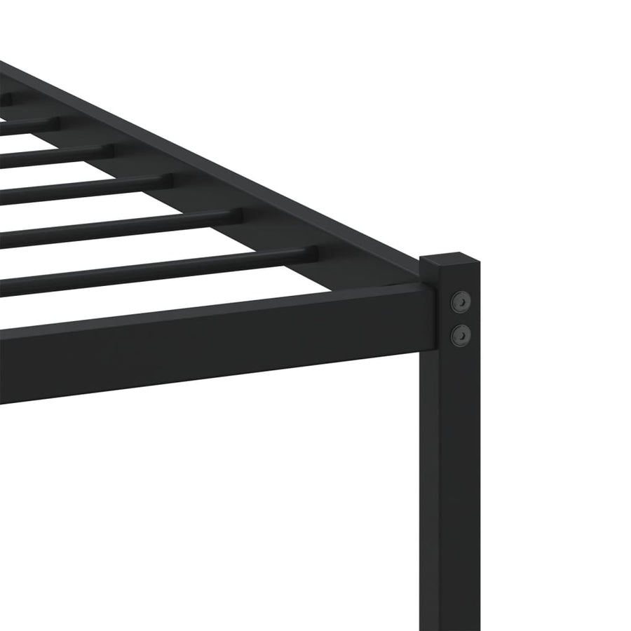 Bedframe met hoofdbord zonder matras bruin eikenkleur 80x200 cm