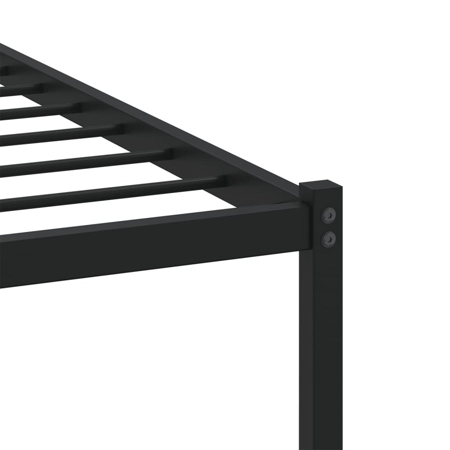 Bedframe met hoofdbord zonder matras bruin eikenkleur 90x200 cm