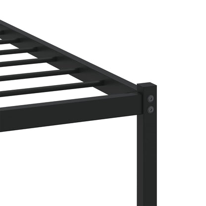 Bedframe met hoofdbord zonder matras bruin eiken 100x190 cm