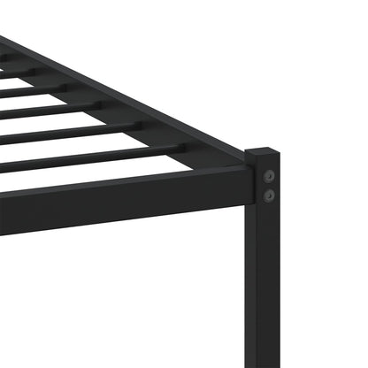 Bedframe met hoofdbord zonder matras bruin eiken 100x200 cm