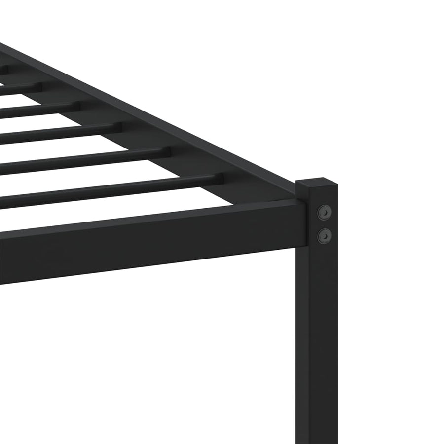 Bedframe met hoofdbord zonder matras bruin eiken 100x200 cm