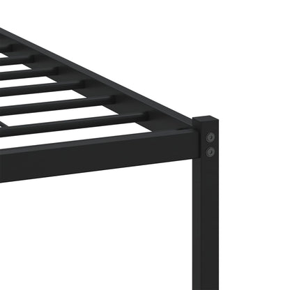 Bedframe met hoofdbord zonder matras bruin eiken 140x200 cm