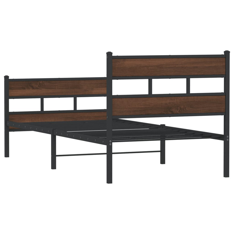 Bedframe met hoofdbord en voetbord zonder matras 80x200 cm