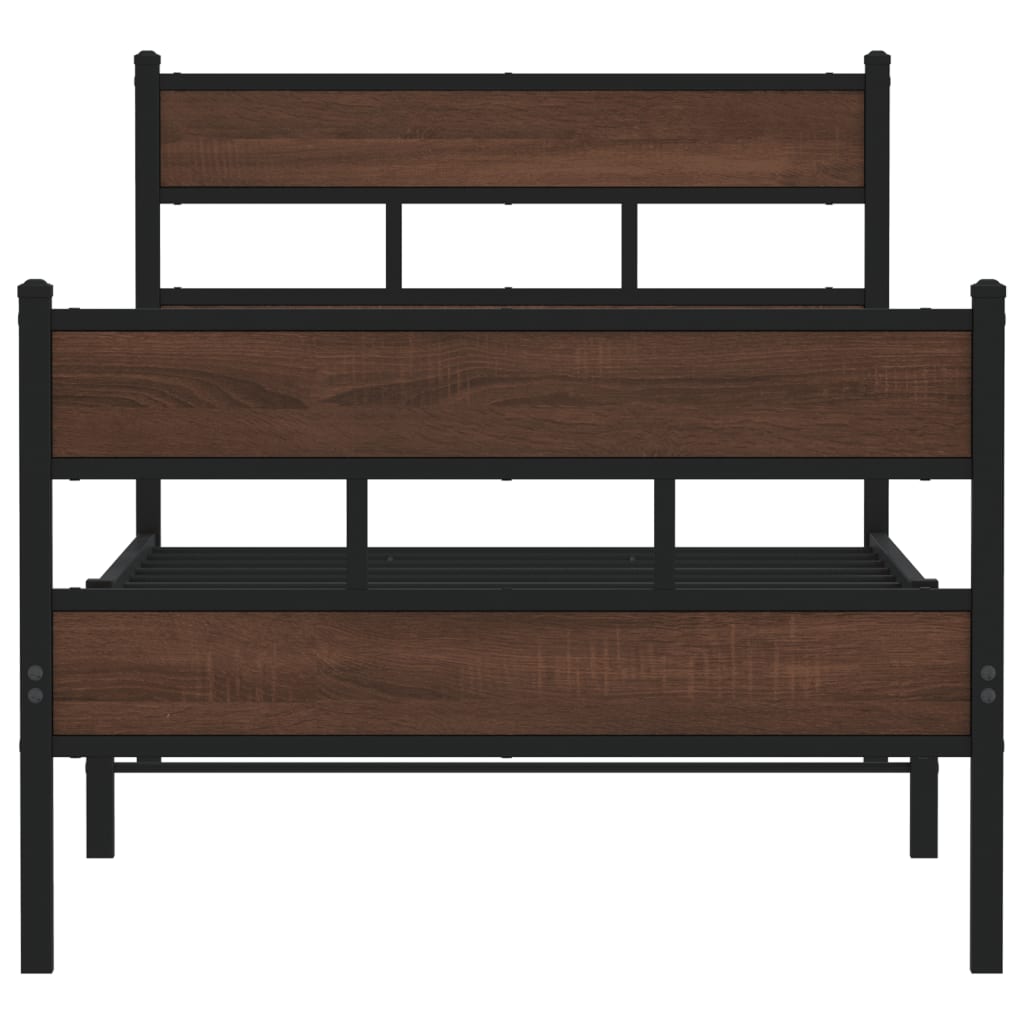 Bedframe met hoofdbord en voetbord zonder matras 90x190 cm