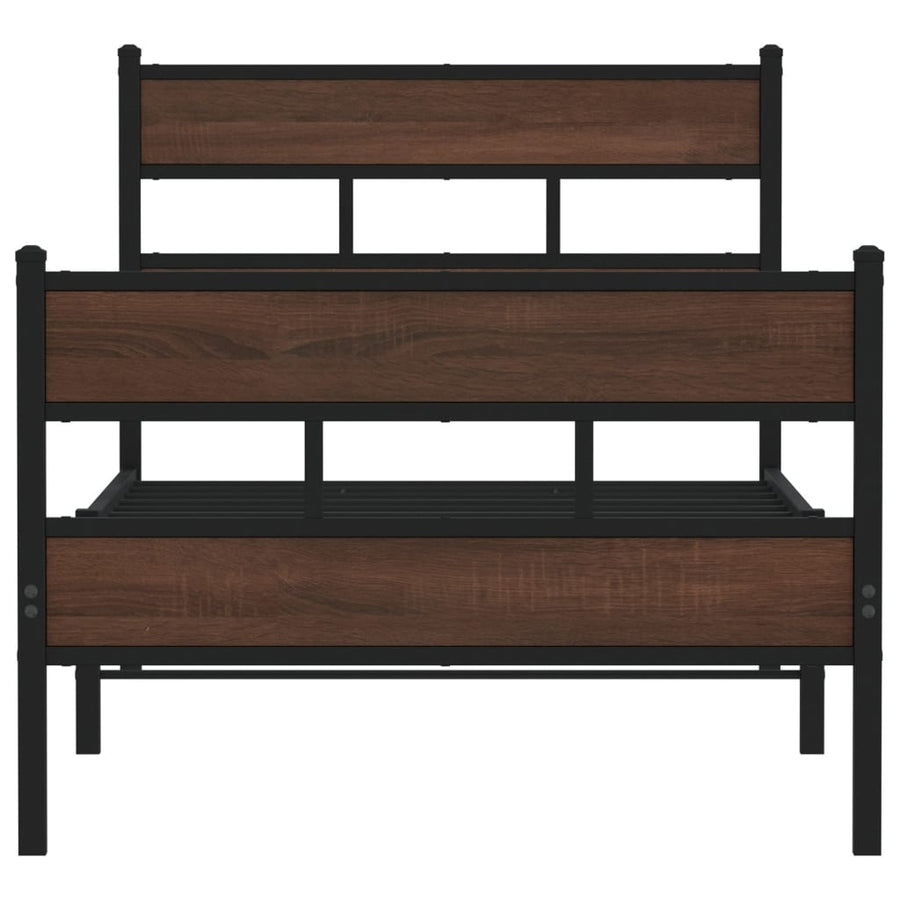 Bedframe met hoofdbord en voetbord zonder matras 90x200 cm