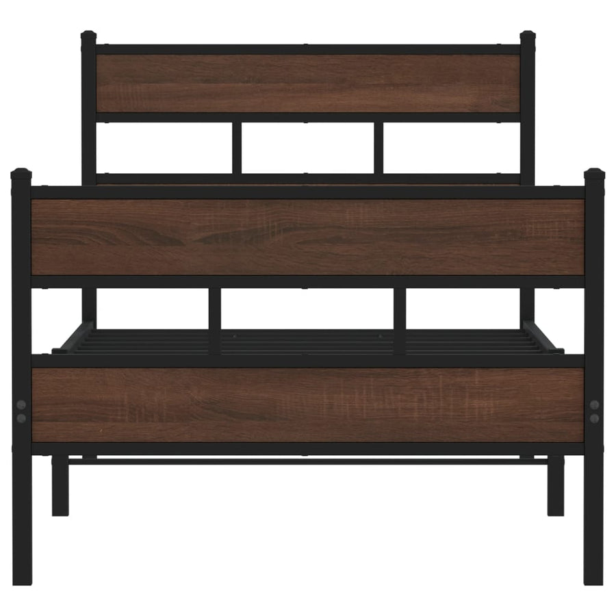 Bedframe met hoofdbord en voetbord zonder matras 100x200 cm