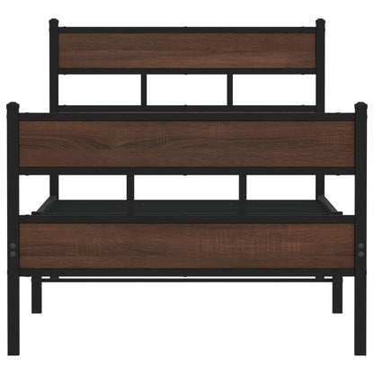 Bedframe met hoofdbord en voetbord zonder matras 107x203 cm