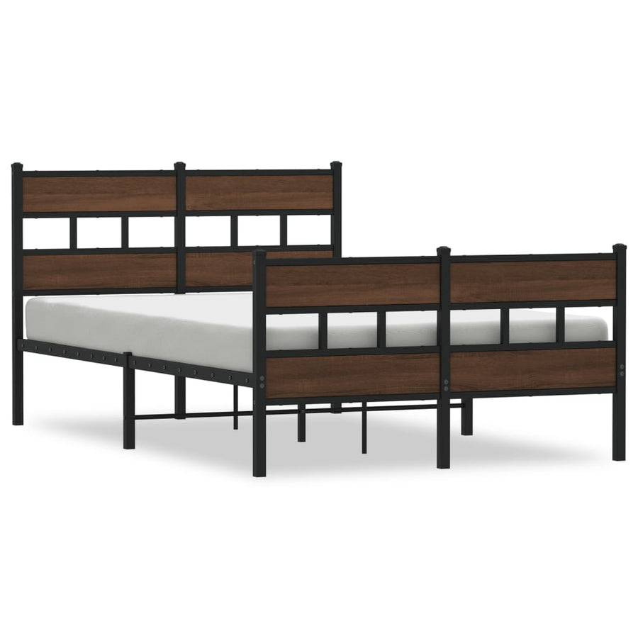 Bedframe met hoofdbord en voetbord zonder matras 120x190 cm