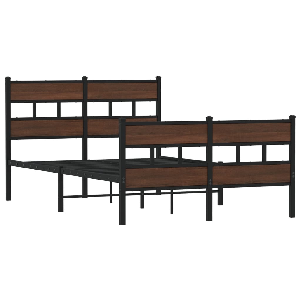 Bedframe met hoofdbord en voetbord zonder matras 120x190 cm