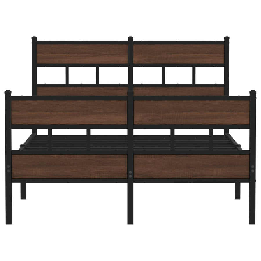 Bedframe met hoofdbord en voetbord zonder matras 120x190 cm