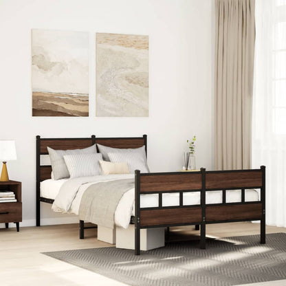 Bedframe met hoofdbord en voetbord zonder matras 120x190 cm