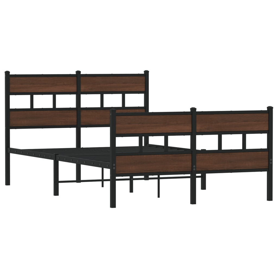 Bedframe met hoofdbord en voetbord zonder matras 120x200 cm