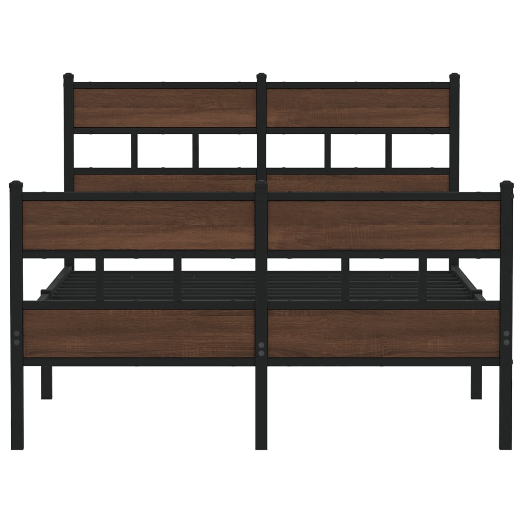 Bedframe met hoofdbord en voetbord zonder matras 120x200 cm