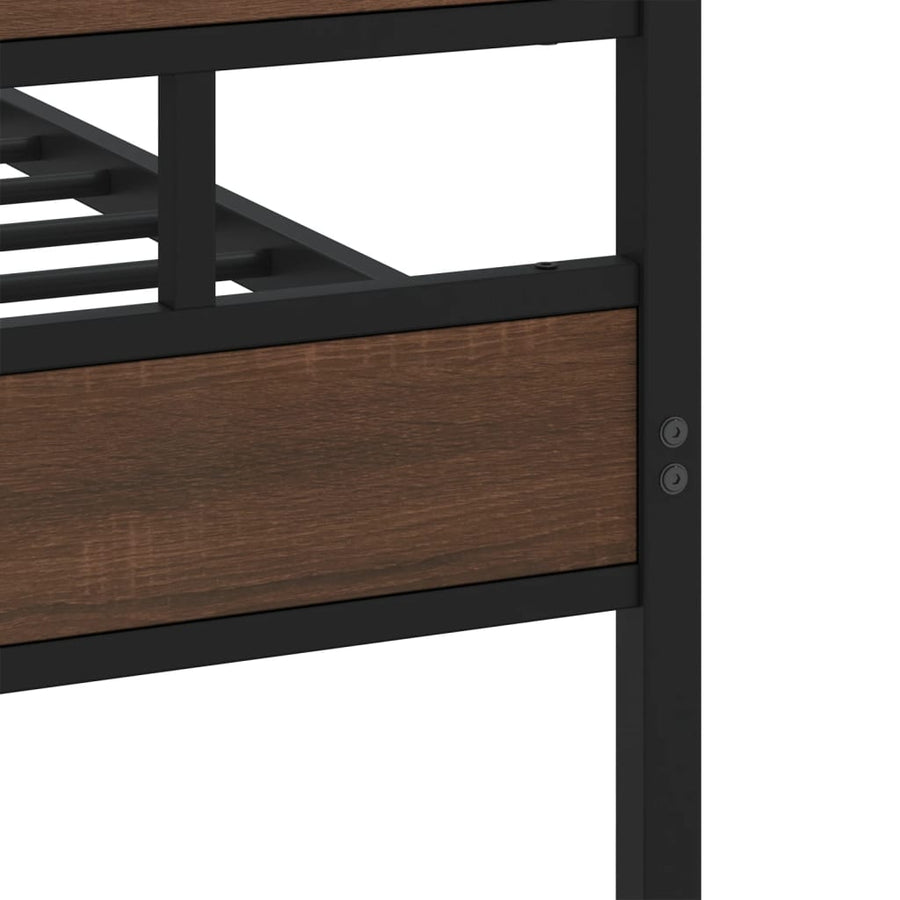 Bedframe met hoofdbord en voetbord zonder matras 137x190 cm