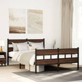 Bedframe met hoofdbord en voetbord zonder matras 137x190 cm