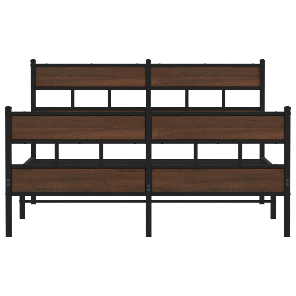 Bedframe met hoofdbord en voetbord zonder matras 140x190 cm