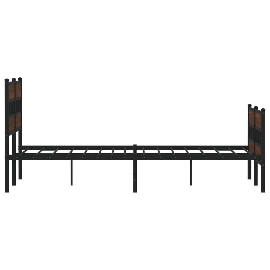 Bedframe met hoofdbord en voetbord zonder matras 140x190 cm