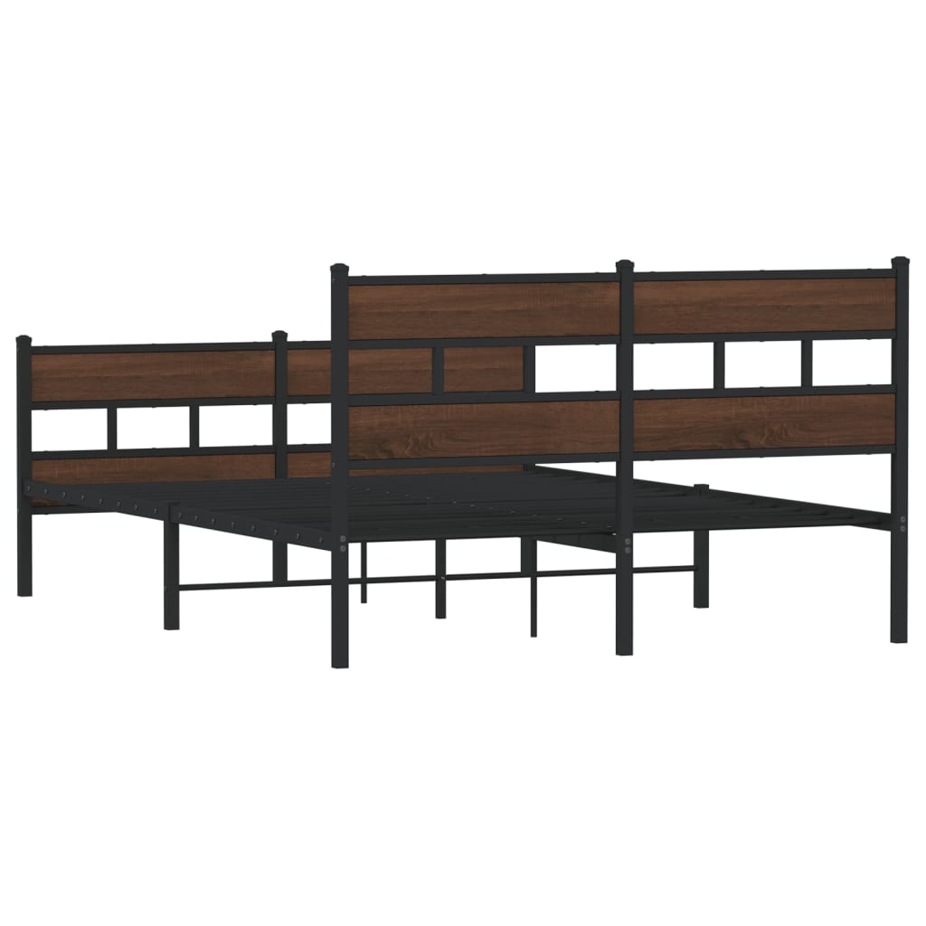 Bedframe met hoofdbord en voetbord zonder matras 140x190 cm