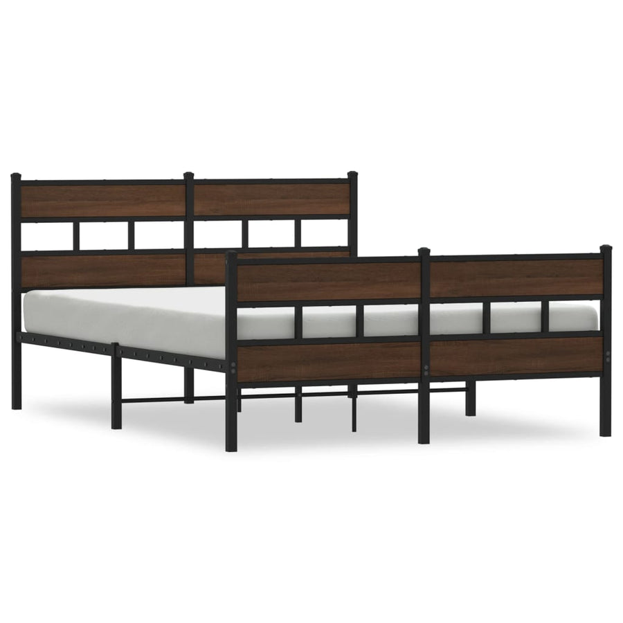 Bedframe met hoofdbord en voetbord zonder matras 140x200 cm