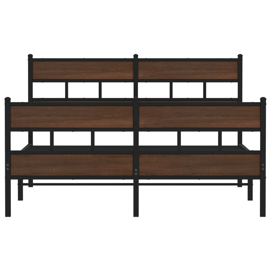 Bedframe met hoofdbord en voetbord zonder matras 140x200 cm