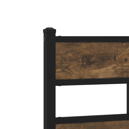 Bedframe met hoofdbord zonder matras sonoma eiken 90x200 cm