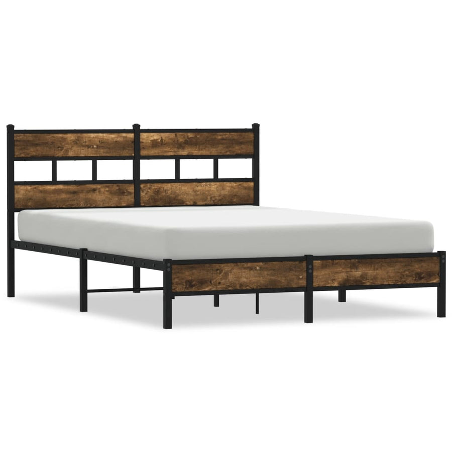 Bedframe Met Hoofdbord Zonder Matras Sonoma Eiken 160X200 Cm