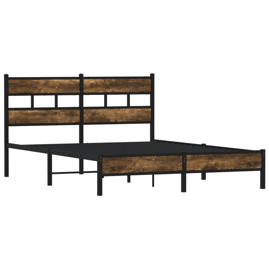 Bedframe Met Hoofdbord Zonder Matras Sonoma Eiken 160X200 Cm