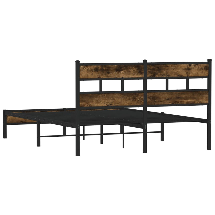 Bedframe Met Hoofdbord Zonder Matras Sonoma Eiken 160X200 Cm
