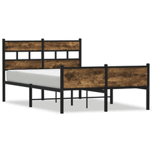 Bedframe zonder matras hout gerookt eikenkleurig 120x200 cm