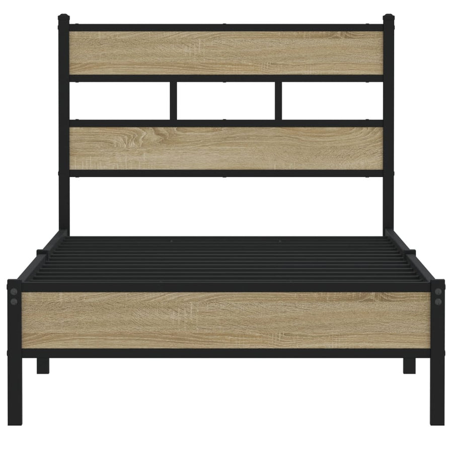 Bedframe zonder matras hout sonoma eikenkleurig 80x200 cm