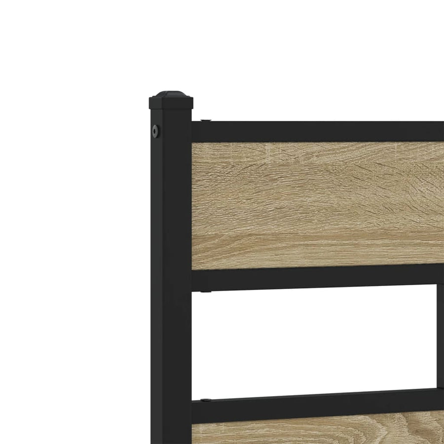 Bedframe zonder matras hout sonoma eikenkleurig 80x200 cm