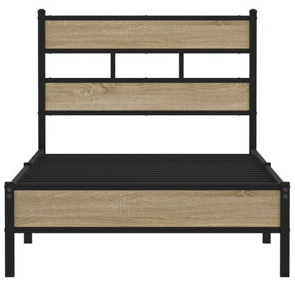 Bedframe zonder matras hout sonoma eikenkleurig 90x200 cm