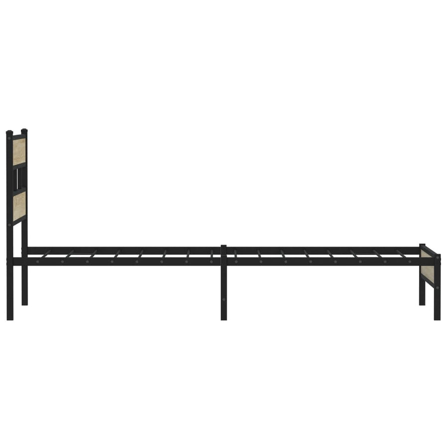 Bedframe zonder matras hout sonoma eikenkleurig 90x200 cm