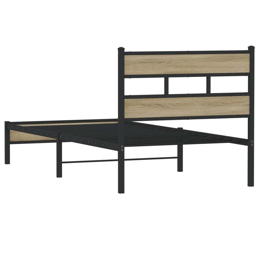 Bedframe zonder matras hout sonoma eikenkleurig 90x200 cm