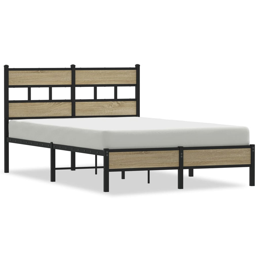 Bedframe zonder matras hout sonoma eikenkleurig 120x190 cm