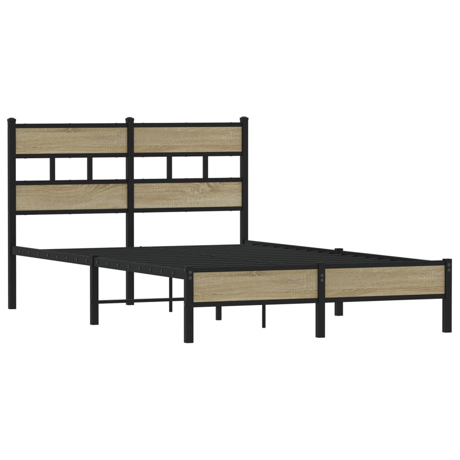 Bedframe zonder matras hout sonoma eikenkleurig 120x190 cm