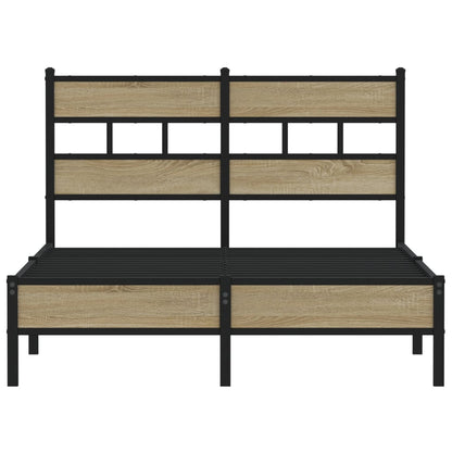 Bedframe zonder matras hout sonoma eikenkleurig 120x190 cm