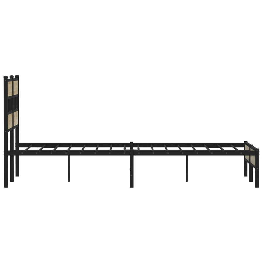 Bedframe zonder matras hout sonoma eikenkleurig 120x190 cm