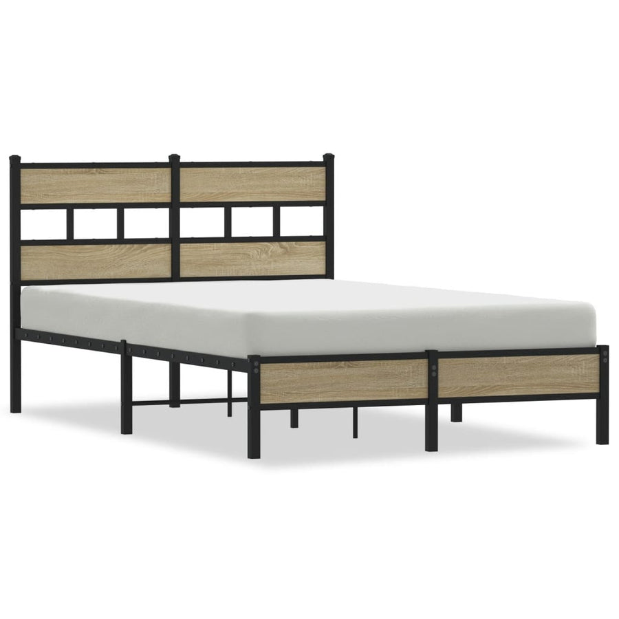 Bedframe zonder matras hout sonoma eikenkleurig 120x200 cm