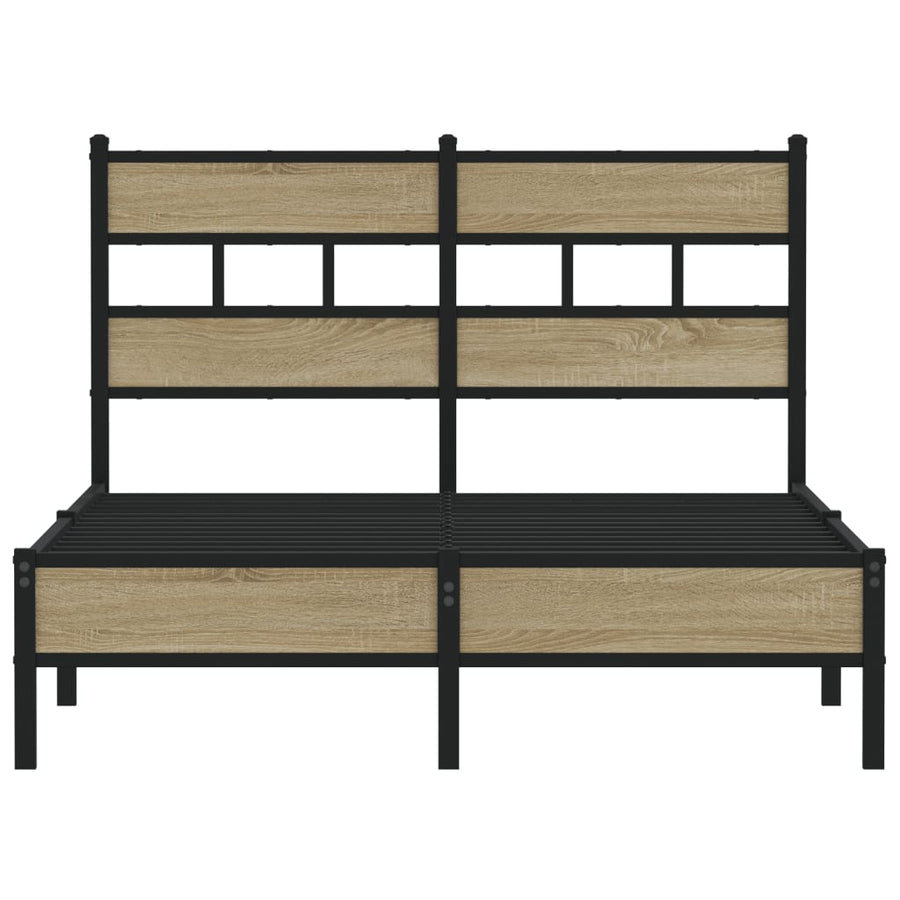 Bedframe zonder matras hout sonoma eikenkleurig 120x200 cm