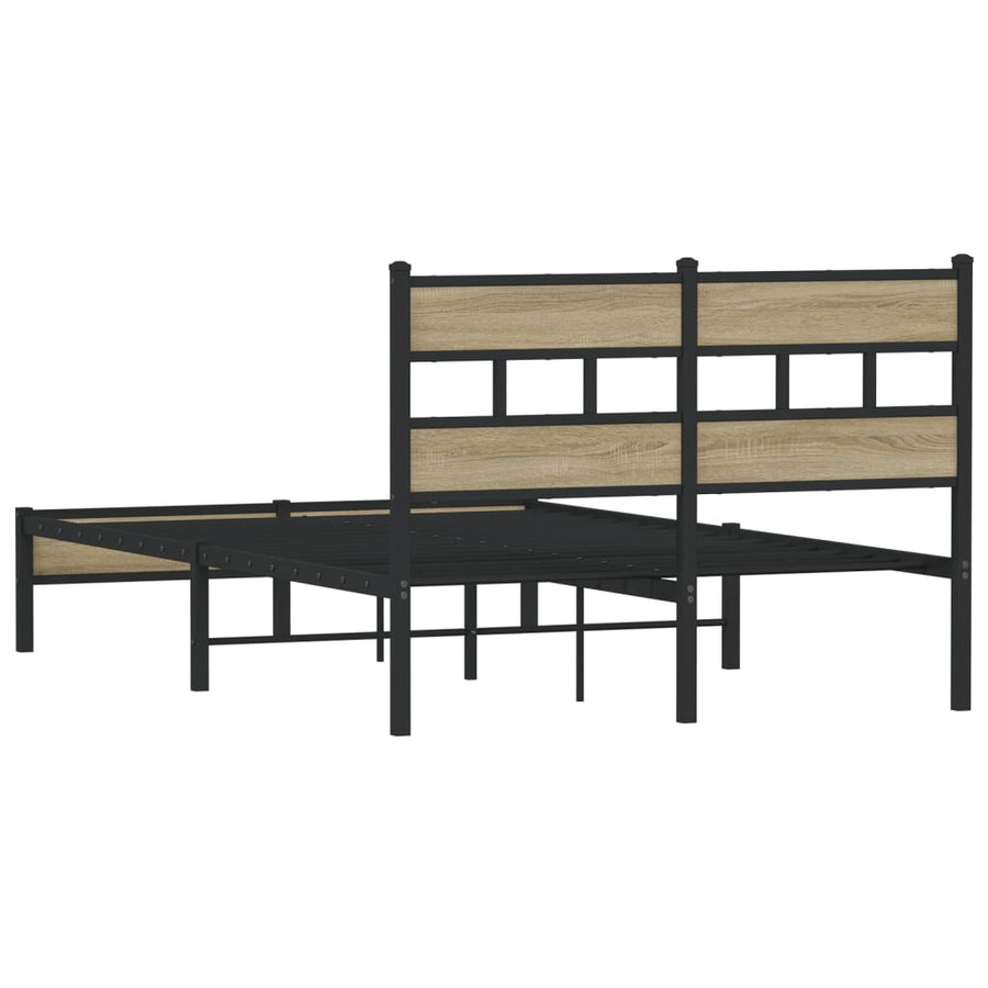 Bedframe zonder matras hout sonoma eikenkleurig 120x200 cm