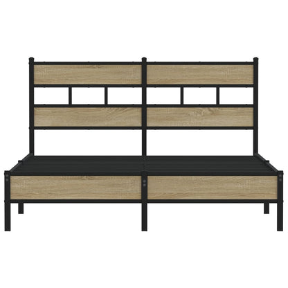 Bedframe zonder matras hout sonoma eikenkleurig 140x190 cm