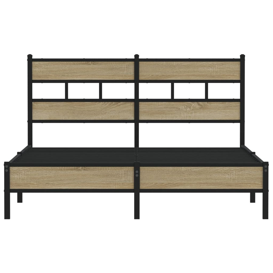 Bedframe zonder matras hout sonoma eikenkleurig 140x190 cm