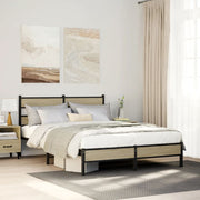 Bedframe 140x190 cm hout sonoma eiken