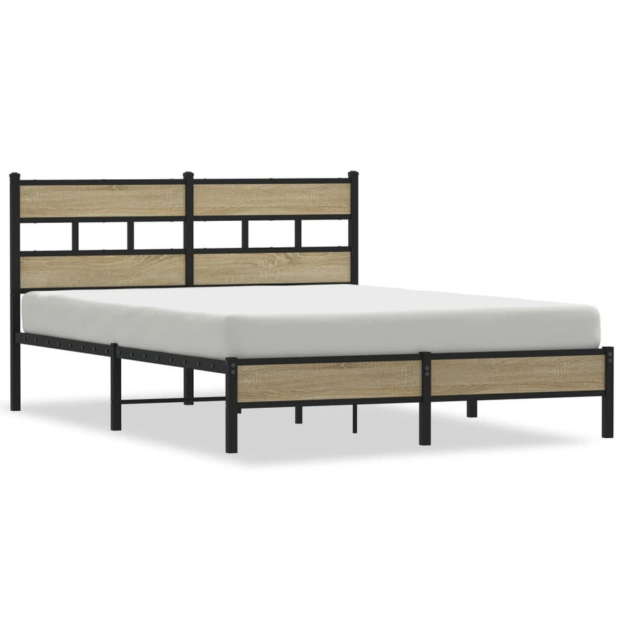 Bedframe zonder matras hout sonoma eikenkleurig 140x200 cm
