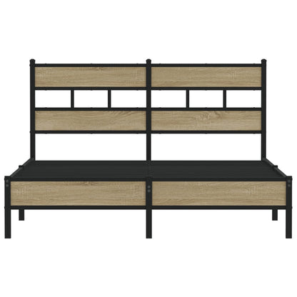 Bedframe zonder matras hout sonoma eikenkleurig 140x200 cm