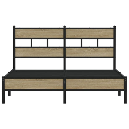 Bedframe zonder matras hout sonoma eikenkleurig 150x200 cm