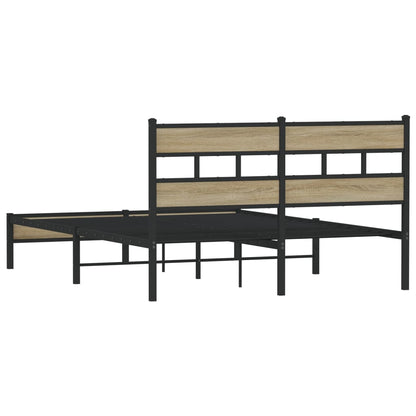 Bedframe zonder matras hout sonoma eikenkleurig 150x200 cm