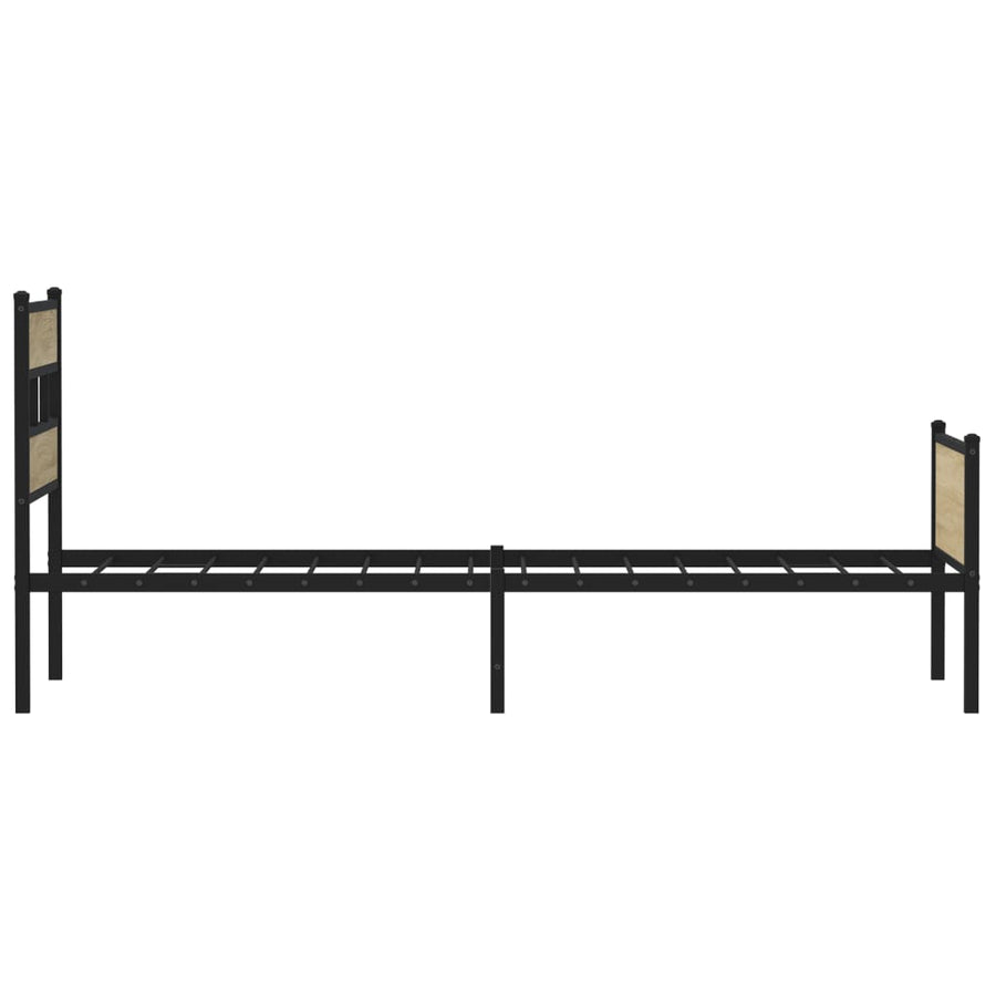 Bedframe zonder matras hout sonoma eikenkleurig 80x200 cm