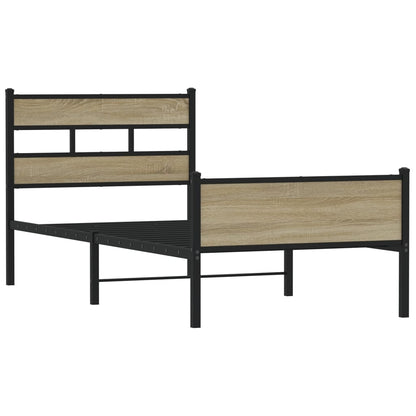 Bedframe zonder matras hout sonoma eikenkleurig 90x200 cm